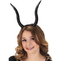 New Black Antelope Horn Headpiece Demon Witch Headdress Sheep Horn Headpiece Devil Queen Devil Horn Headpiece Halloween Party