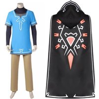 Hot Game The Legend and Of Zeldas Series Short Sleeves&Cloak Cartoon Character Creativity Boys and Girls Cosplay Clothes Prop