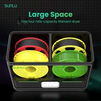 SUNLU S4 3D Filament Dryer Support PLA PETG PLA + 4 Rolls 1KG 1.75/2.85/3MM Filament Gear Easy Operation Free And Fast Shipping image 4