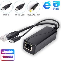 Gigabit PoE Splitter 12V 2A Output with IEEE 802.3af/at Standard Compliant 10,100,1000Mbps Power Over Ethernet Splitter Adapter