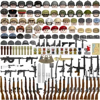Military War Scene Building Blocks Accessories Weapons Military Infantry Action Figures Puzzle Children's Toys Gifts N601-650