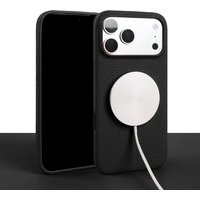 Lychee Grain Genuine Leather Case For iphone 15 Pro Max Air 16e 17Pro Max 15Plus 16 Pro Max 16Pro 15 Pro Max Back Cover Case