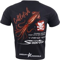 Fish Print Fishing T-shirt Men's New Summer Outdoor Short Sleeve Fishing Clothes Breathable Fishing Shirts Quick Drying