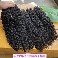 Paquets de cheveux humains bouclés birmans # Extensions de tissage de cheveux vierges bruts ondulés de couleur naturelle 1B, cheveux 100% naturels bouclés et rebondissants pour femmes