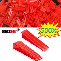 50-500Pcs Reusable Tile Leveling System Wedges Clips Tiling Ceramic Insert Spacers Tiling Floor Wall Carrelage Laying Wedges