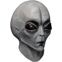 UFO Space Prop Helmet Mask Halloween Cosplay Alien Mask Latex Headdress Halloween Funny Horror Party Costume Funny Props