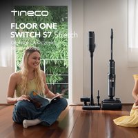 Tineco Floor One Switch S7 – zestaw do czyszczenia podłóg, łączący odkurzacz do suchego i mokrego sprzątania oraz bezprzewodowy odkurzacz, 5 w 1, funkcja Flashdry do samooczyszczania, system Dualblock