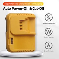 21V 0.5A Charger for Cordless Tool Battery with LED Indicator for Wrench Holder DIY Workshop Quick Recharge