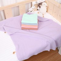 Baby Cotton Swaddle Blanket Muslin Bath Towel Newborn Crinkle Fabric Stroller Cover Wrap Gauze Toddler Sleep Blanket