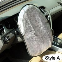 Foldable Car Steering Wheel Sun Shade Double Thick Sun Protection Anti-uv Sunscreen Car Supplies Auto Steering Wheel Cover