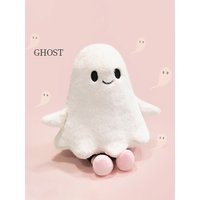 Cute White Little Ghost Plush Toy Soft Ghost Halloween Party Supplies Decorations Festival Collection Festival Gifts For Friends