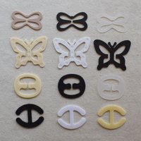 4 Pieces Racer Back Clips, Bra Strap Clips for the Back, Cross Back Convertors, Conceal Straps and Cleavage Control Bra Clips