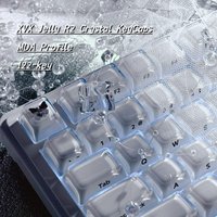 XVX Jelly R2 Side-Printed Translucent MDA Profile Korean/Russian Keycap (122-Key)