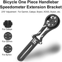 Bicycle Aluminium Alloy Computer Mount Road Bike Adjustable Speedometer Bracket One Piece Handlebar For Garmin/Cateye/Bryton etc