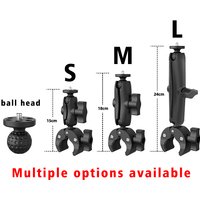Cycling Motorcycle Clip Quick Release Magic Arm 360° Aluminum Alloy Super Clamp For Camera GoPro Action Camera