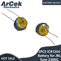 2PCS ICR1254 Rechargeable Battery 3.85V 70mAh CP1254 for JBL Tune 230NC 230 NC T230NC TWS Wireless Headsets Bluetooth Headphones