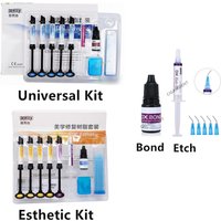 Dentex Dental Nano Hybrid Composite Resin Light Cure Bond Orthodontic Adhesive Bonding Agent Acid Etching Gel A1 A2 A3 A3.5 B1