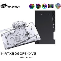 Bykski Water Block Use for NVIDIA RTX3090 Founder Edition GPU Card / Copper Block Fit 3090 FE Video Card / Backplate A-RGB RURA