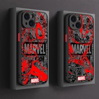 Avengers Phone Case For iPhone 17 16 15 Pro Max Case 14 13 12 11 Pro Max 16e 17e Air XS XR 7 Plus Marvel Spiderman Ironman Cover
