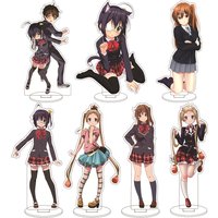16CM Anime Love, Chunibyo & Other Delusions Takanashi Rikka Nibutani Shinka Dekomori Sanae Cos Acrylic Figure Stand Ornaments