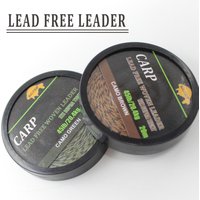 20m/45lb Carp Fishing Accessories Lead Free Braided Leader 12 Strand Braided Line Fishing Line For Carp Ronnie Rigs Linha Pesca