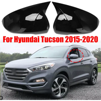 1 Pair Side Wing Mirror Cover Cap For Hyundai Tucson 2015-2020 Add On Side Rear View Mirror Cap Cover Car Accessories