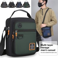 Casual Men's Small Nylon Handbag - Stylish Crossbody Shoulder Bag for Men, Compact & Lightweight, Trendy Messenger Purse