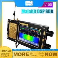New V3 Malachite Radio Dual Antenna Version 1.10D Malahit-DSP Stereo Portable SDR Receiver 50KHz-2GHz