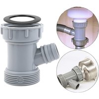 Kitchen Sink Drain Pipe Wye Adapter Y-Shaped Basin Sewer Branch Connector Female To Male Thread Connector Fitting Accessories