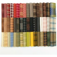 50 Assorted Color 10X10CM Handmade DIY Pre-dyed Weaving Cloth Set Patchwork Fabric Doll Clothing Woven Fabric