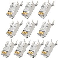 10/50/100pcs RJ45 Connector Cat6a Cat7 RJ45 plug shielded FTP 8P8C Network Crimp Connectors