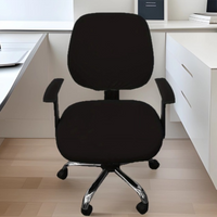 Elastic Computer Chair Covers Stretch Split Office Chair Covers Universal Solid Color Seat Chair Cover
