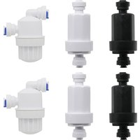 6mm Quick-plug Micro-filter 1/4" Water Dispenser Front Water Purifier Filtered Stainless Steel Filter Garden Misting Fitting 1Pc