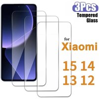 3 PCS For Xiaomi 15 14 Tempered Glass Screen Protector for Xiaomi 13 12 Series 9H Protective HD Clear Transparent Anti Scratch