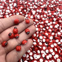 Mini Ladybug Stickers, Self-Adhesive Decorative Accessories,DIY Crafts,Greeting Card Making,Party Decorations,Room Decor Accents