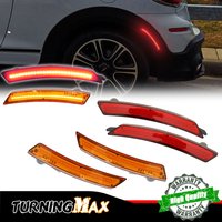 Smoked Lens Amber/Red Full LED Front/Rear Side Marker Light Assemblies For 2007-2013/14 MINI Cooper R55 R56 R57 R58 R59 R60 R61