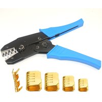 Non-Insulated Terminals Crimper 0.5-10mm U Shaped Copper Wire Crimp Pliers DJ454 DJ453 Connector Cable Lug Tool