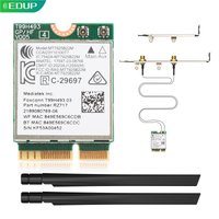 EDUP MT7925 Pro WiFi 7 Wireless Network Card Tri Band 6GHz 5GHz 2.4GHz Bluetooth 5.4 OFDMA Adapter for Desktop PC Windows Linux