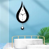 1pc ACrylic Wall Clock, Teardrop Swing Design Wall Clock, Silent Clock, Living Room Bedroom Room Decoration