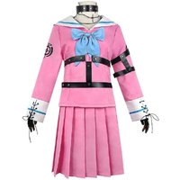 XIN LAI SEN Unisex Anime Cos Miu Iruma Cosplay Costume Uniform Custom Size