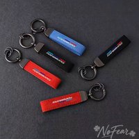 For BMW E91 E92 E60 F10 F30 E39 E36E87 X1 X3 X5 E70 E46 E90 Car Styling Emblem Alloy Keyring Motorcycle Suede Leather Keychain