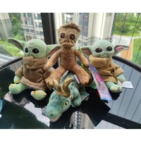 Disney Store Marvel Throg Groot Baby Yoda Alligator Magnetic Shoulder Plush Toy