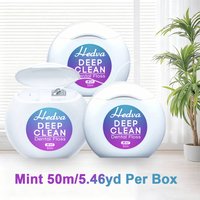 Hedva Mint Wax Dental Floss 50m/164ft Remove Tooth Gap Residues Adjustable Cutting Length Freshen Breath Promote Oral Health