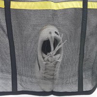 Trampoline Hanging Shoe Organizer Storage Bag Mesh Pockets Portable Lightweight Holder for Trampoline Protection Cushion 12ft