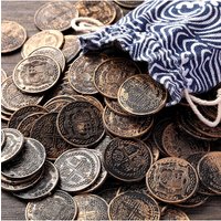 Fake Pirate Gold Coins Plastic Treasure Coins for Pirate Festival Halloween Party Favors Decorations Treasure Game