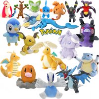 POKEMON Mega Dragonite Lugia Plush Toy Raichu Espurr Pikachu Peluche Shiny Charizard XY Garchomp Plush Doll Milotic Morpeko Doll