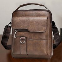 Neutral Style Shoulder Bag for Men and Women, Suitable for Business Travel and Work Pu Solid Color Crossbody Bag.