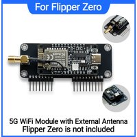 Flipper Zero Dual-Band 5GHz/2.4GHz WiFi Devboard- Preloaded Firmware, RTL8720DN (BW16) GPIO Module with High-Gain 8dBi External