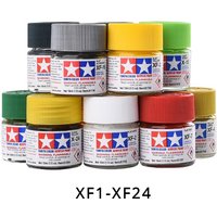 TAMIYA Acrylic Paint XF1-XF24 Flat/Matt Colors 10ml