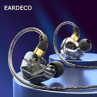 EARDECO 3,5 mm kabelgebundener Kopfhörer im Ohr, kabelgebundene Kopfhörer, Bass-Sport-Kopfhörer mit Mikrofon, Kopfhörer, Stereo-Kopfhörer-Headset